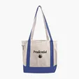 Small Accent Boat Bag Cotton Tote with 2-Ply Handles — view 10