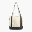 Small Accent Boat Bag Cotton Tote with 2-Ply Handles