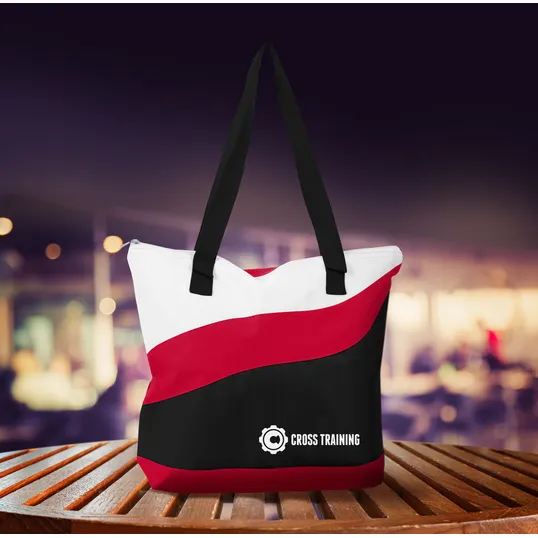Good Value™ Wave Tote with Zippered Closure and Pen Loops — view 16