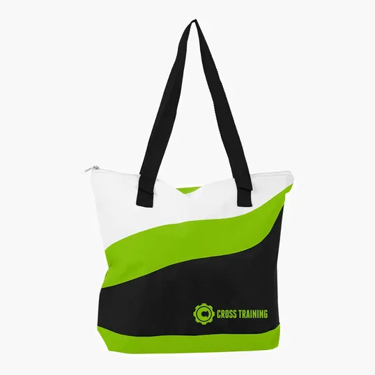 Good Value™ Wave Tote with Zippered Closure and Pen Loops — view 23