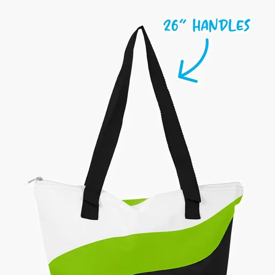 Good Value™ Wave Tote with Zippered Closure and Pen Loops — view 27