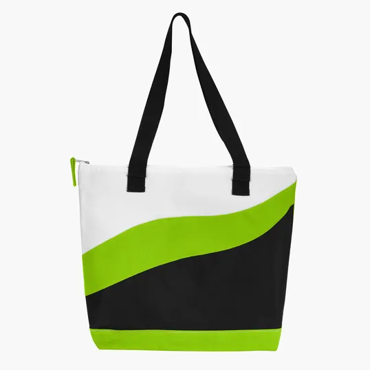 Good Value™ Wave Tote with Zippered Closure and Pen Loops — view 3