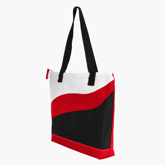 Good Value™ Wave Tote with Zippered Closure and Pen Loops — view 4