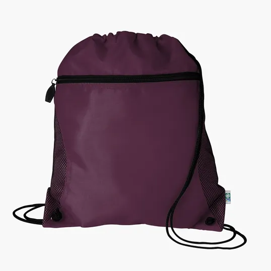Good Value™ Mesh Pocket Drawcord Bag, 210D Polyester — view 5