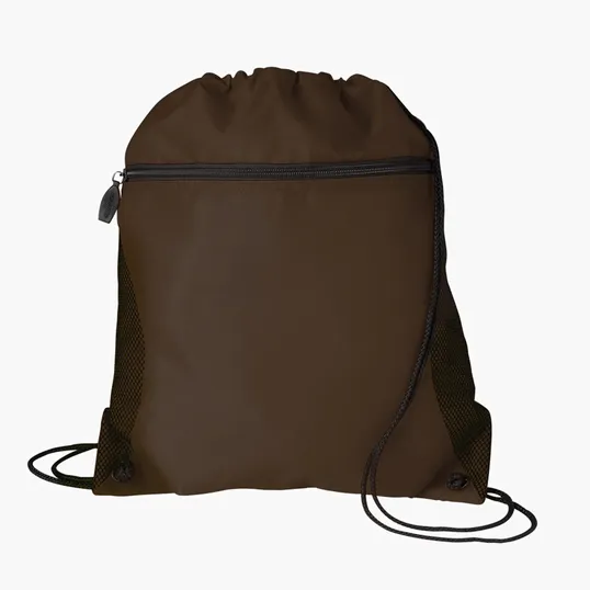 Good Value™ Mesh Pocket Drawcord Bag, 210D Polyester — view 48