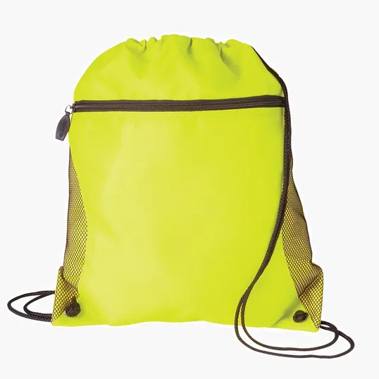 Good Value™ Mesh Pocket Drawcord Bag, 210D Polyester — view 70