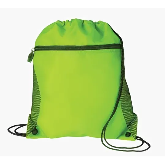 Good Value™ Mesh Pocket Drawcord Bag, 210D Polyester — view 18