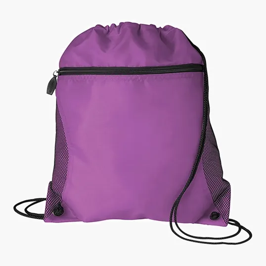Good Value™ Mesh Pocket Drawcord Bag, 210D Polyester — view 73