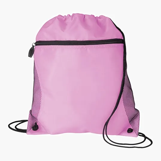 Good Value™ Mesh Pocket Drawcord Bag, 210D Polyester — view 72