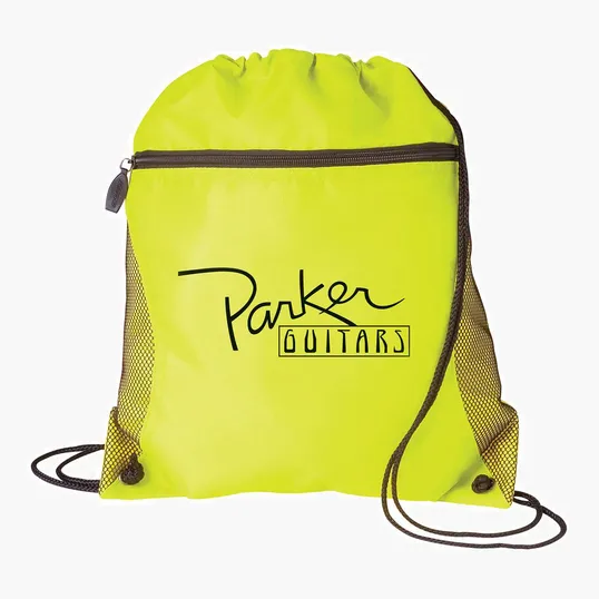 Good Value™ Mesh Pocket Drawcord Bag, 210D Polyester — view 84