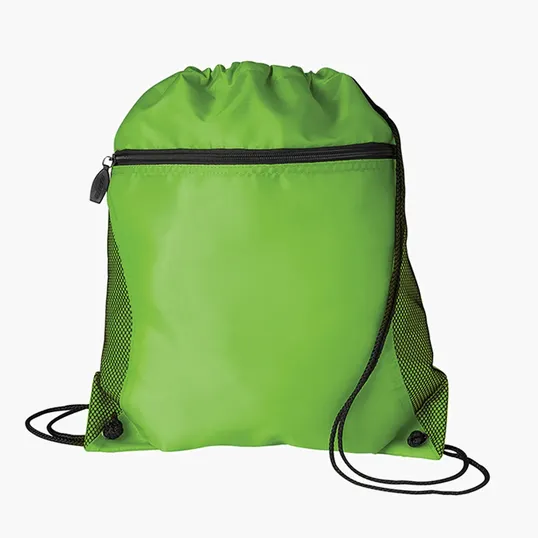 Good Value™ Mesh Pocket Drawcord Bag, 210D Polyester — view 3