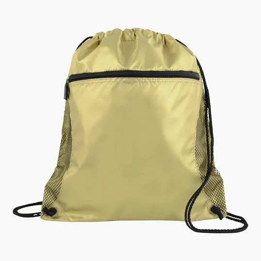 Good Value™ Mesh Pocket Drawcord Bag, 210D Polyester — view 7