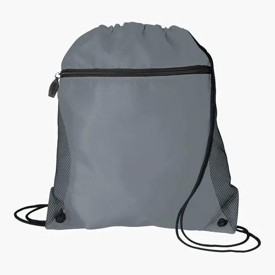Good Value™ Mesh Pocket Drawcord Bag, 210D Polyester — view 81