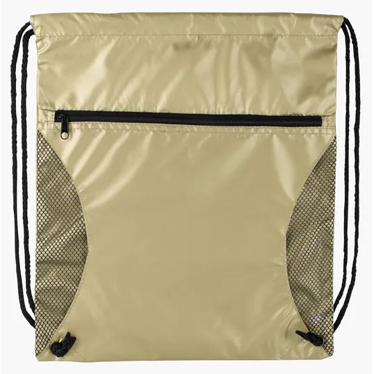 Good Value™ Mesh Pocket Drawcord Bag, 210D Polyester — view 8