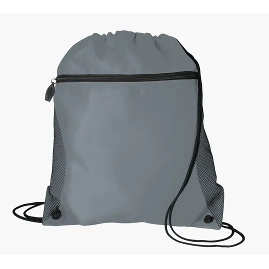 Good Value™ Mesh Pocket Drawcord Bag, 210D Polyester — view 52