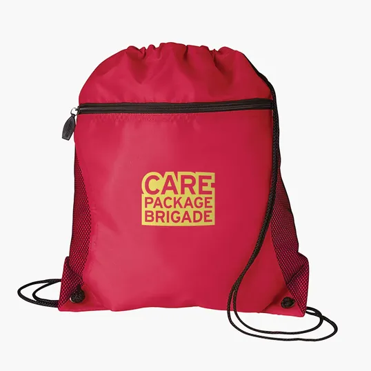 Good Value™ Mesh Pocket Drawcord Bag, 210D Polyester — view 60