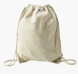 Good Value™ Natural Economy Cotton Drawcord Drawstring Bag — view 3
