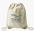 Good Value™ Natural Economy Cotton Drawcord Drawstring Bag — view 10