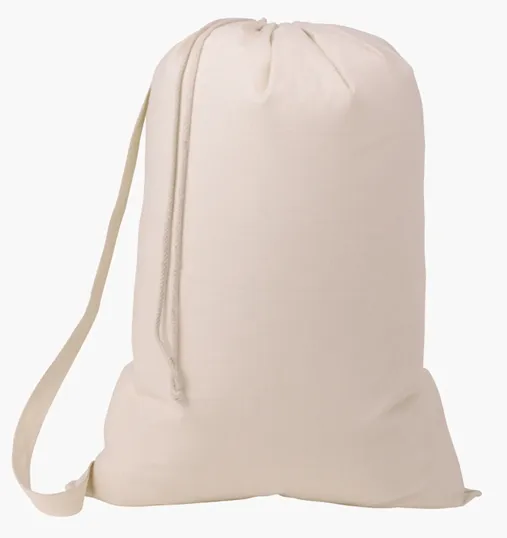 Laundry Day Drawcord Bag with 28" Carrying Strap