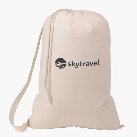 Laundry Day Drawcord Bag with 28" Carrying Strap — view 2