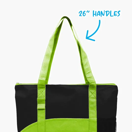 Good Value™ Poly Pro Pocket Tote with Zippered Top — view 84