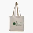 V Natural Organic Cotton Gusseted Tote with 25.5" Handles — view 3