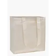 V Natural Organic Cotton Grocery Tote with 26" Handles — view 2
