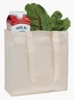 V Natural Organic Cotton Grocery Tote with 26" Handles