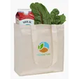 V Natural Organic Cotton Grocery Tote with 26" Handles — view 3