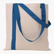 Striped Economy Tote with 26" Self Handles — view 5