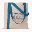 Striped Economy Tote with 26" Self Handles — view 6