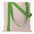 Striped Economy Tote with 26" Self Handles — view 2