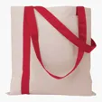 Striped Economy Tote with 26" Self Handles — view 4