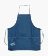 Denim 3-Pocket Apron with Adjustable Neck and Waist Ties — view 2