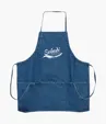 Denim 3-Pocket Apron with Adjustable Neck and Waist Ties