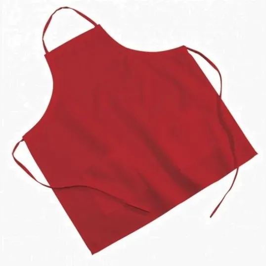 Colored Poly/Cotton Twill BBQ Apron with Two Pockets — view 5