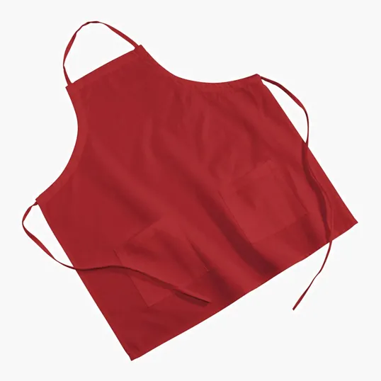 Colored Poly/Cotton Twill BBQ Apron with Two Pockets — view 2