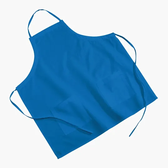 Colored Poly/Cotton Twill BBQ Apron with Two Pockets — view 4