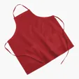 Colored Poly/Cotton Twill BBQ Apron with Two Pockets — view 2