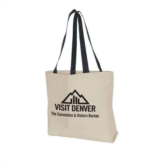 Natural XL Cotton Tote with 28" Handles and 5" Gusset — view 2