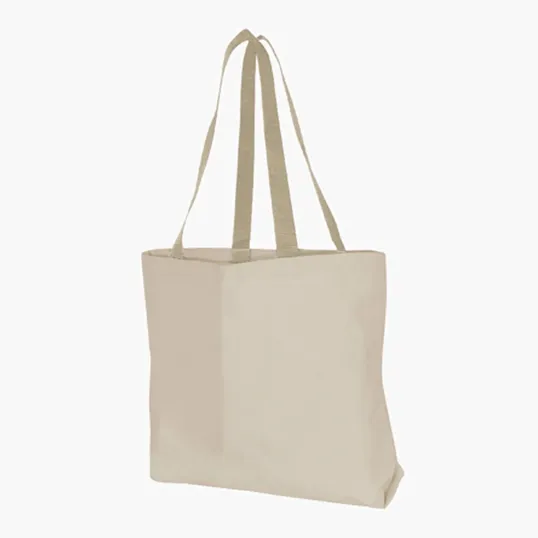 Natural XL Cotton Tote with 28" Handles and 5" Gusset