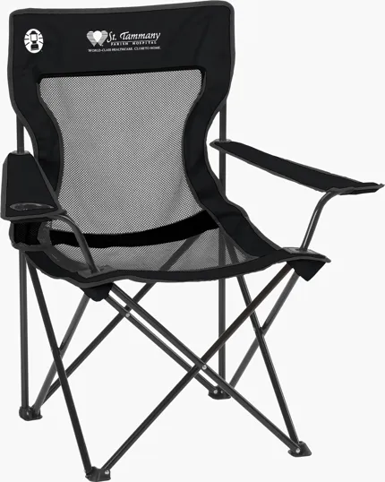 Coleman® Mesh Quad Chair with Cup Holder and Carry Handle — view 2