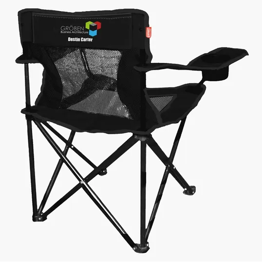 Coleman® Mesh Quad Chair with Cup Holder and Carry Handle — view 5
