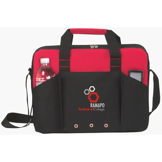 Atchison® Economic Force Brief, 600D Polyester Briefcase — view 7