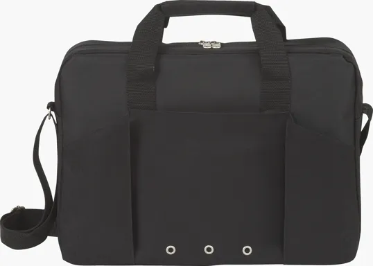 Atchison® Economic Force Brief, 600D Polyester Briefcase — view 2