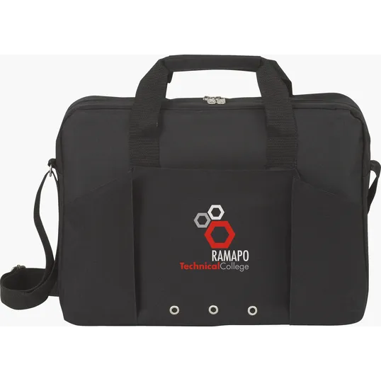 Atchison® Economic Force Brief, 600D Polyester Briefcase — view 6