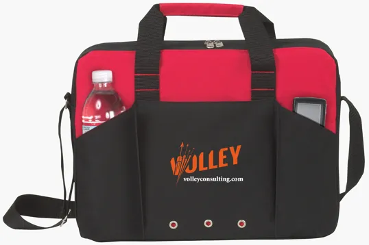 Atchison® Economic Force Brief, 600D Polyester Briefcase — view 8