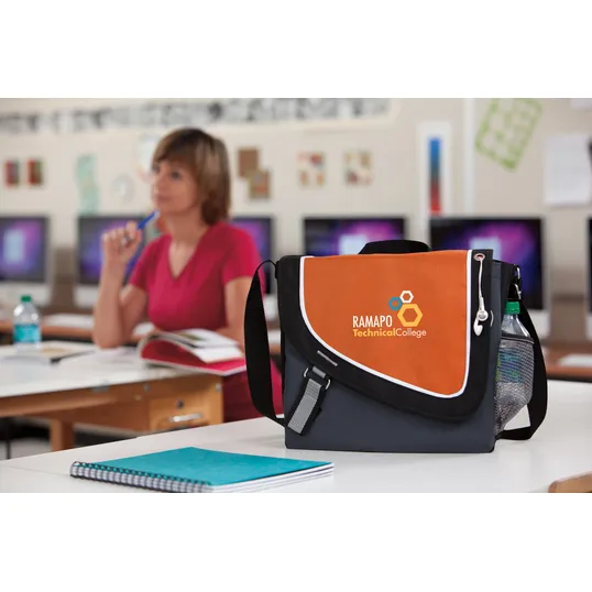 Atchison® A Step Ahead Messenger Bag with Headphone Port — view 11