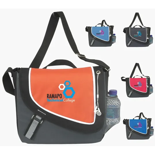 Atchison® A Step Ahead Messenger Bag with Headphone Port — view 17