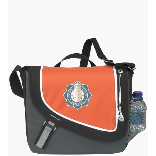 Atchison® A Step Ahead Messenger Bag with Headphone Port — view 9
